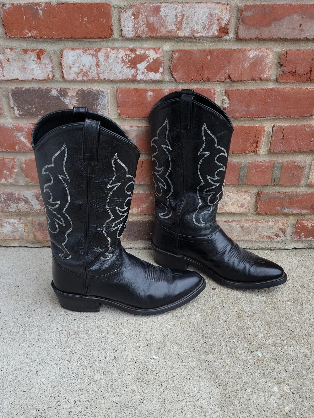 Old West Trucker Leather Western Work 13